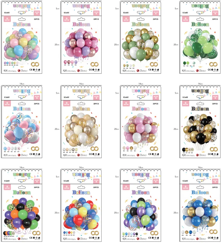 Latex Balloon Set – 20 pcs