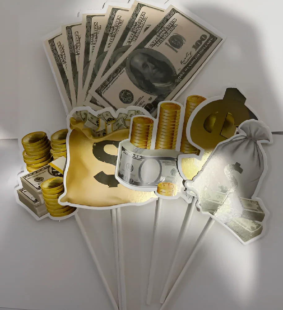 Dollar Set Cake Topper