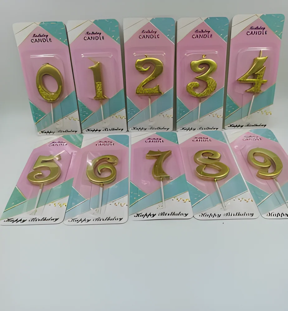 Number Candle – Big Numbers, Half Paint, Half Powder