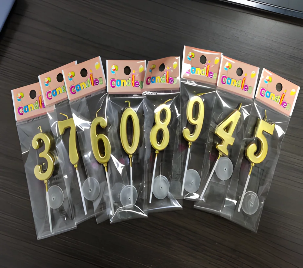 Number Candle – Bag New Numbers