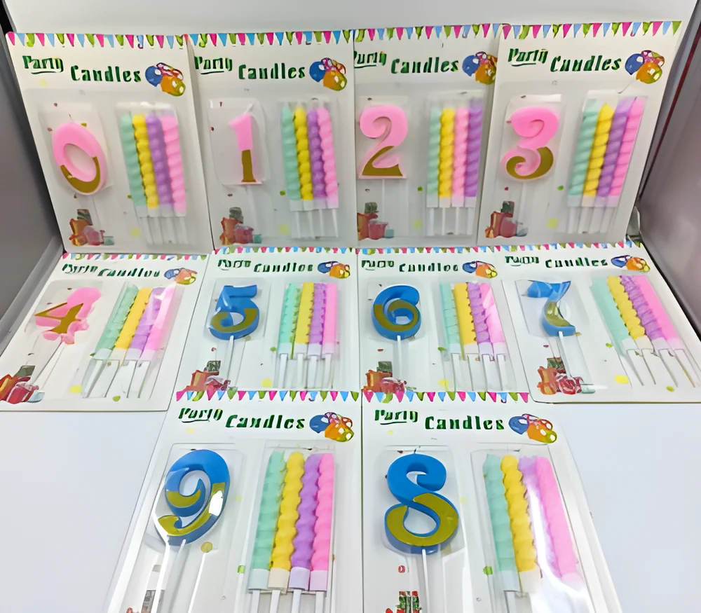 Birthday Candle Set 4+1