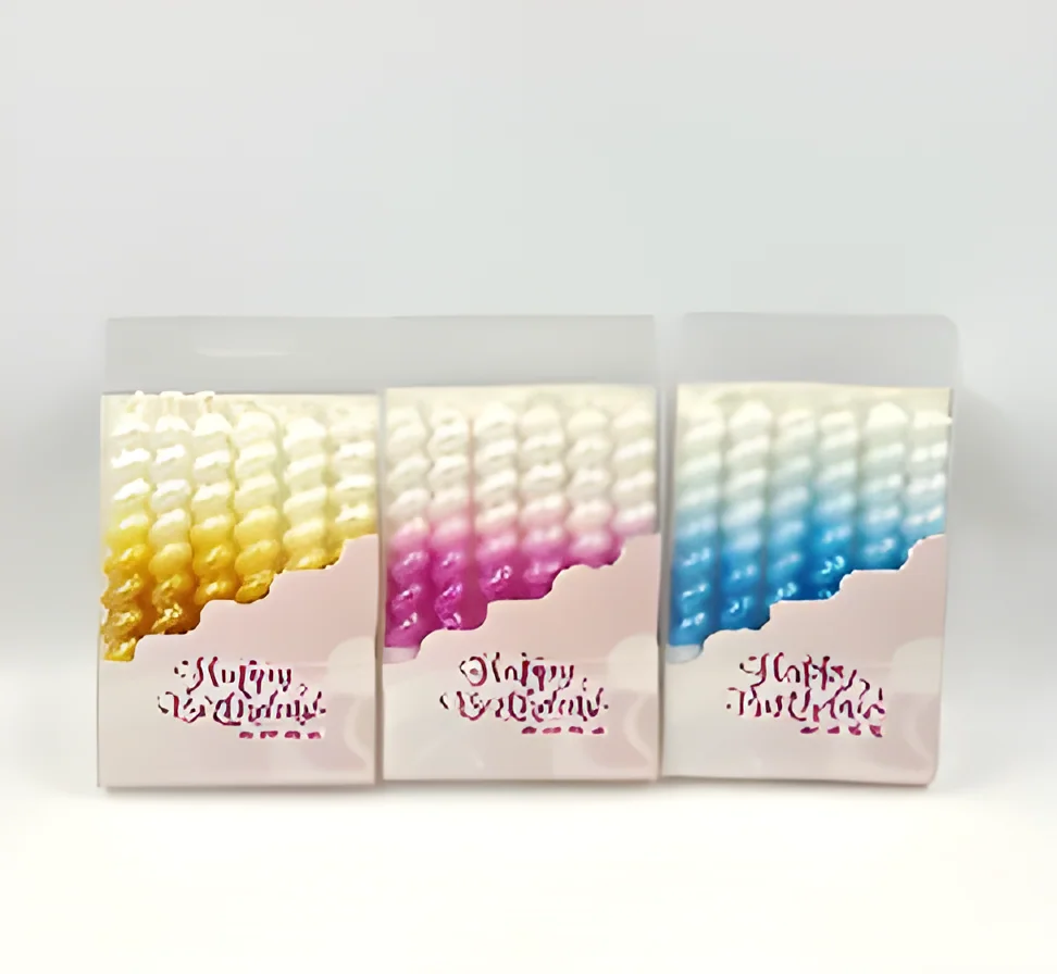 Birthday Candle – PVC Gold Plated Large Thread 2 Color Gradient