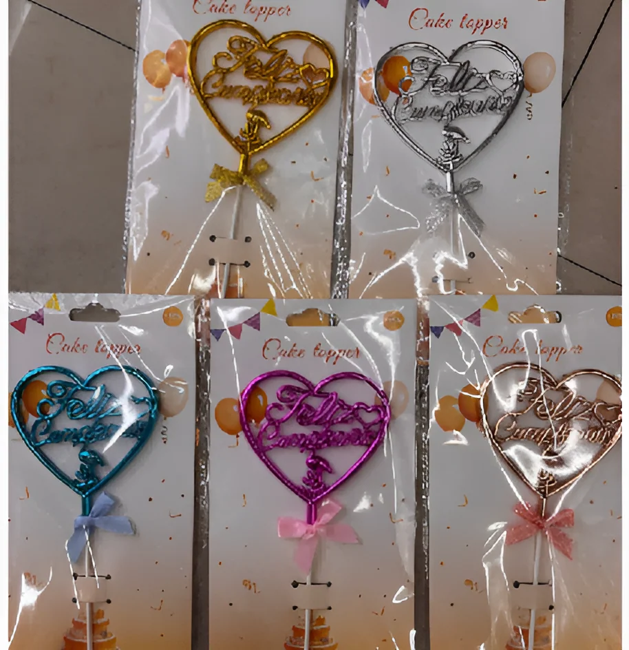 Feliz Cumpleaños Cake Topper – Style 7