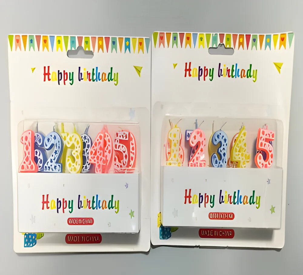 Number Candle – Set of Boxed Numbers