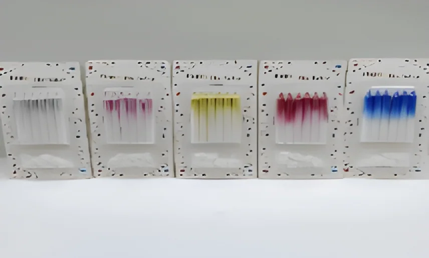 6 Thick Separated Gradient Color Rod Candle