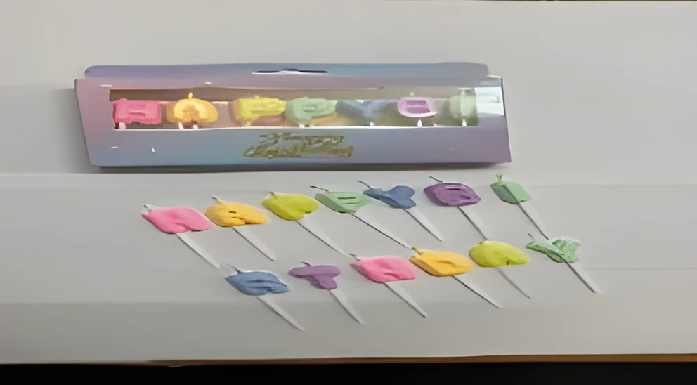 Birthday Candle – Three-dimensional Macaron Color 13 Letters