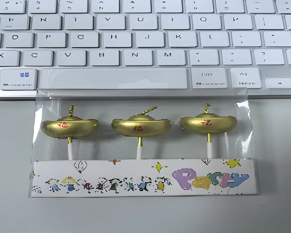 Birthday Candle – PVC 3 Pieces Ingots