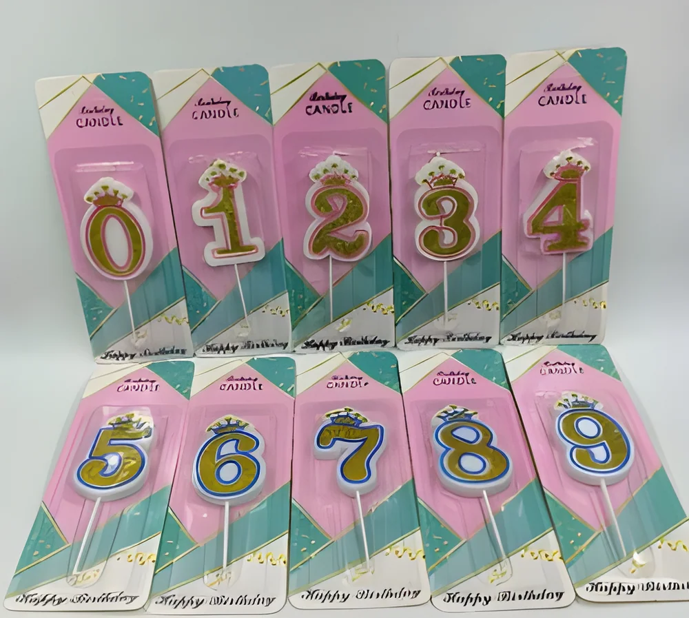 Number Candle – Printed Digital (Blister Card Pack)