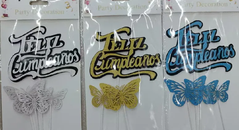 Butterfly Set Cake Topper – Style 5