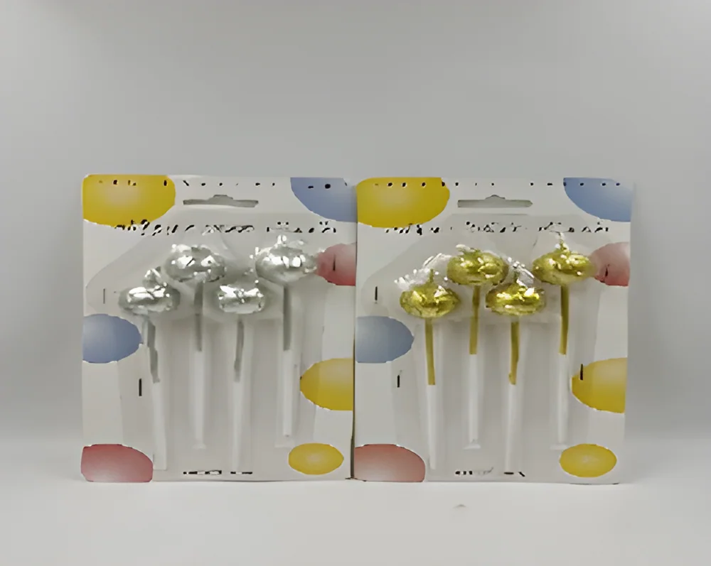 Birthday Candle – Football Gold-plated 4 Blister Cards