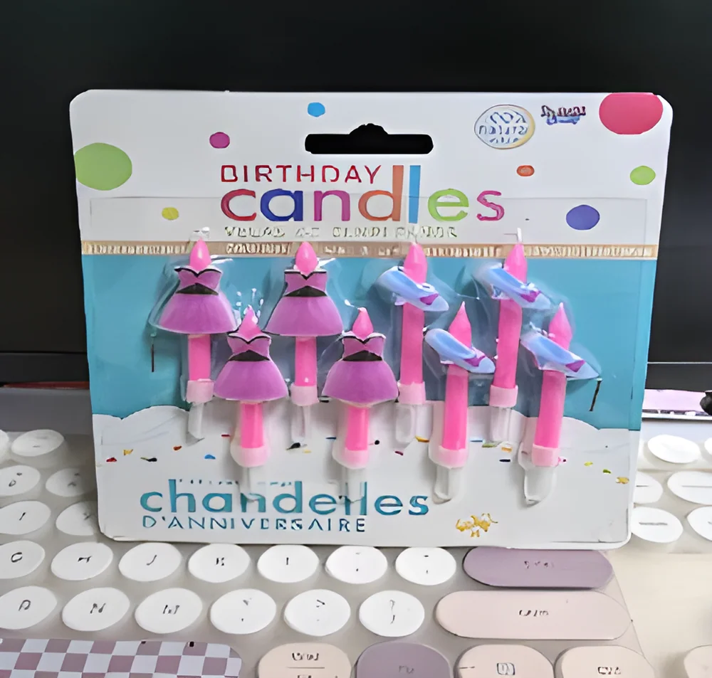 Birthday Candle – Skirt and High Heels Blister Card