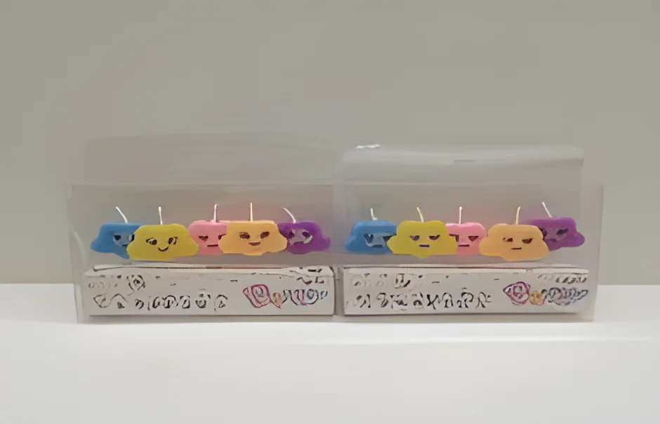 Colorful Cloud Eyes Candle