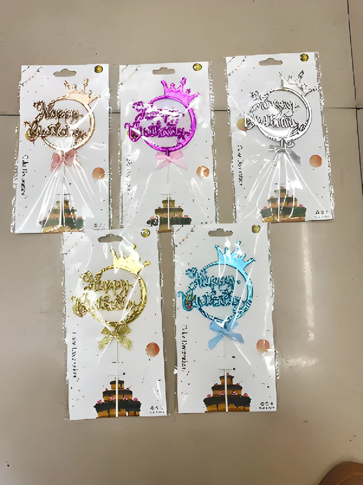 Happy Birthday Cake Topper – Style 4