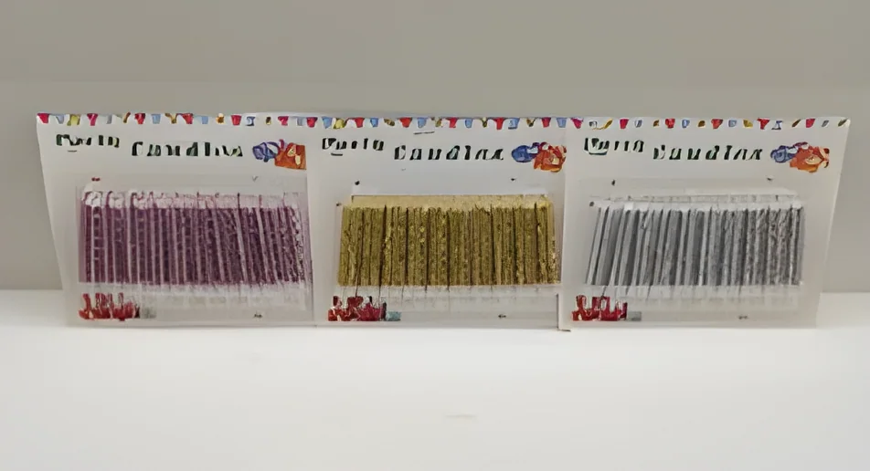 Birthday Candle – Thick 10 Gold Plated Threads – Style 1