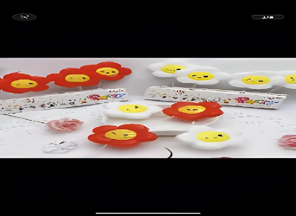 Birthday Candle – PVC Drum Head Smiley Sunflower