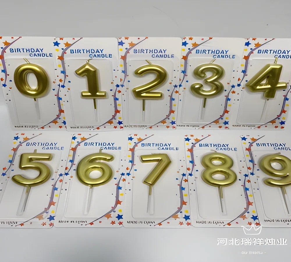 Number Candle – Large Round Surface Paint Numbers