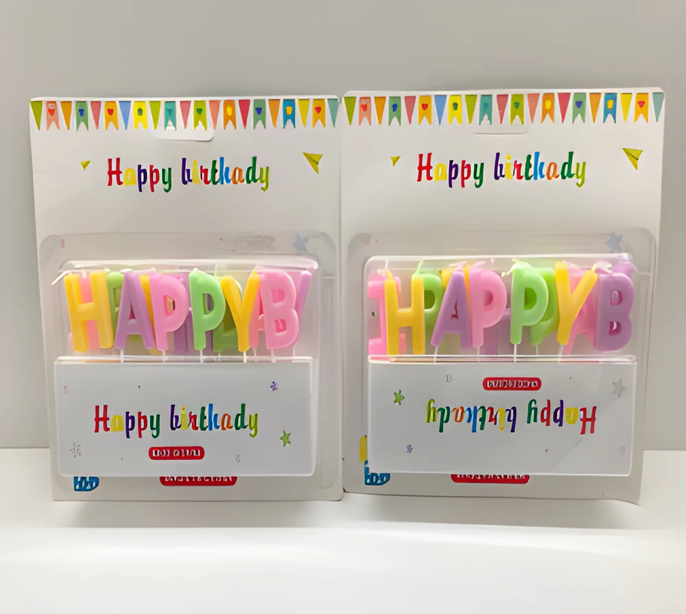 Birthday Candle – 13 Letter Crystal (Blister Card)