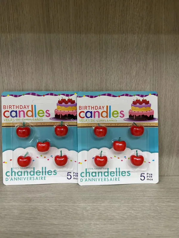 Birthday Candle – 5 Cherries