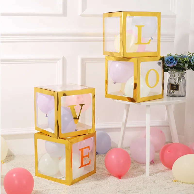 Balloon Box – Love – 30×30×30 cm – Style 2