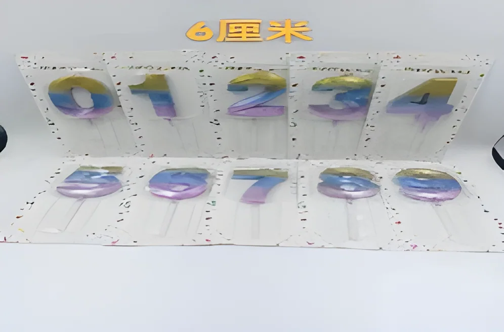 Birthday Candle – 6cm Diamond 3 Color Gradient