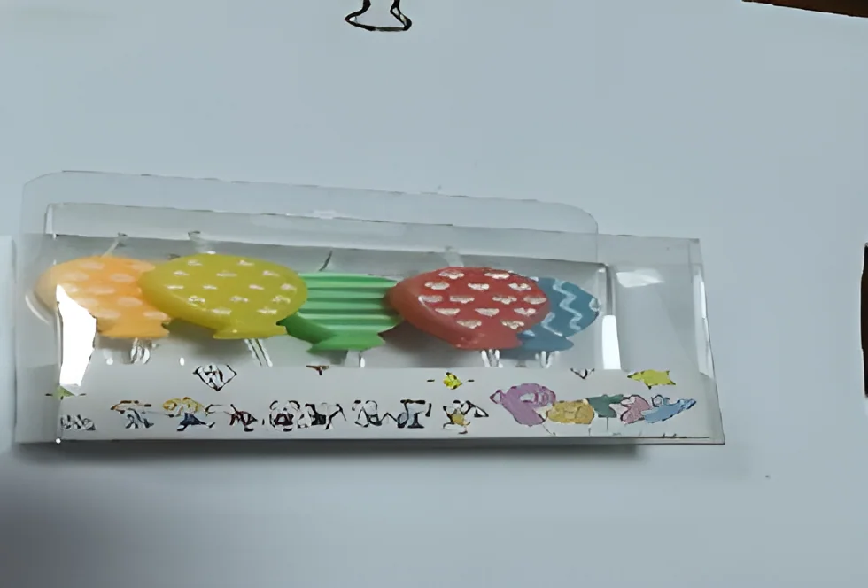Birthday Candle – Painted PVC Balloons 5 Pack