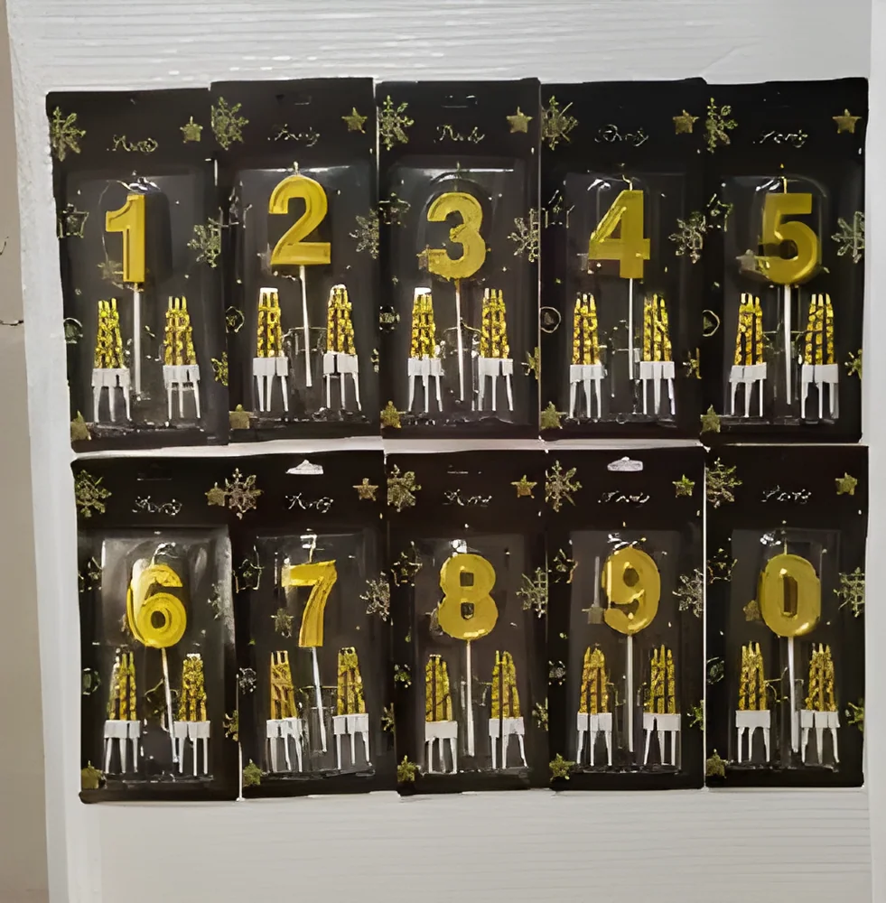 6 Thread Candle + Digital Slotted Gold Plating