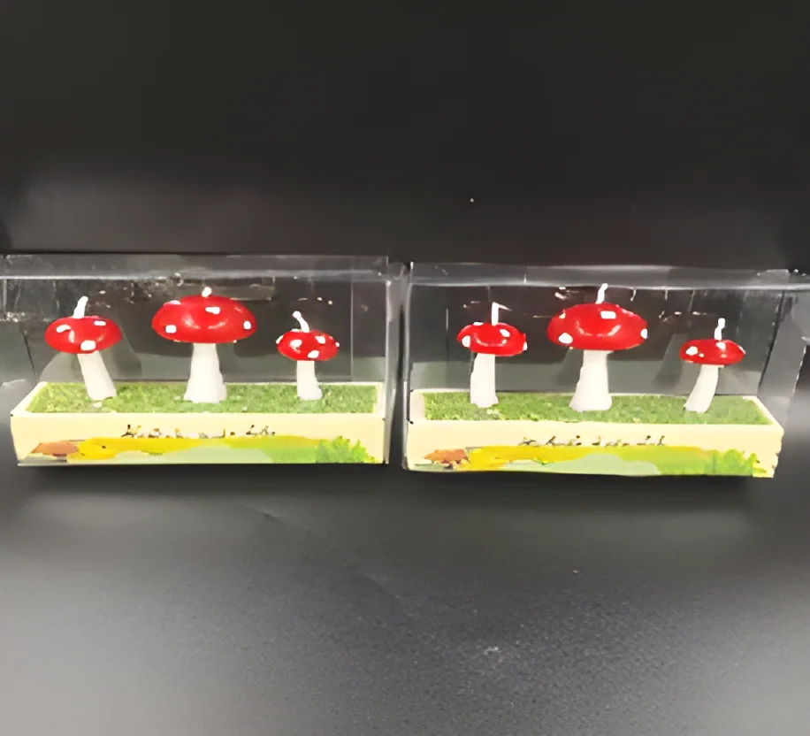Birthday Candle – 3 Mushrooms