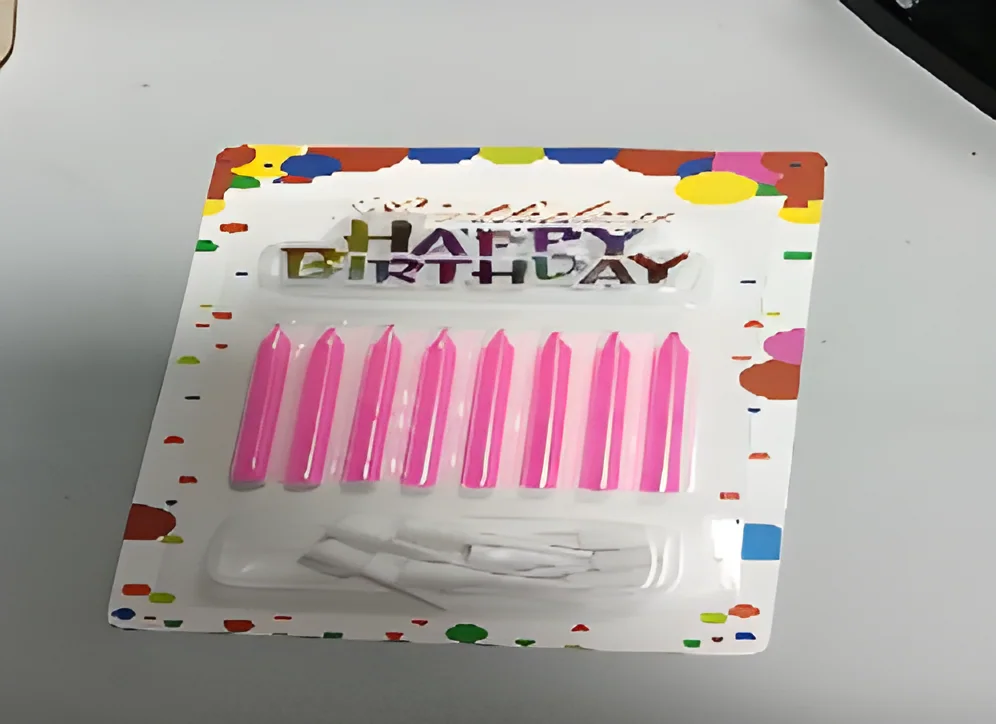 Birthday Candle – 8 Pieces Separated*full Paint Color*+ Spanish Cake Topper English Cake Topper