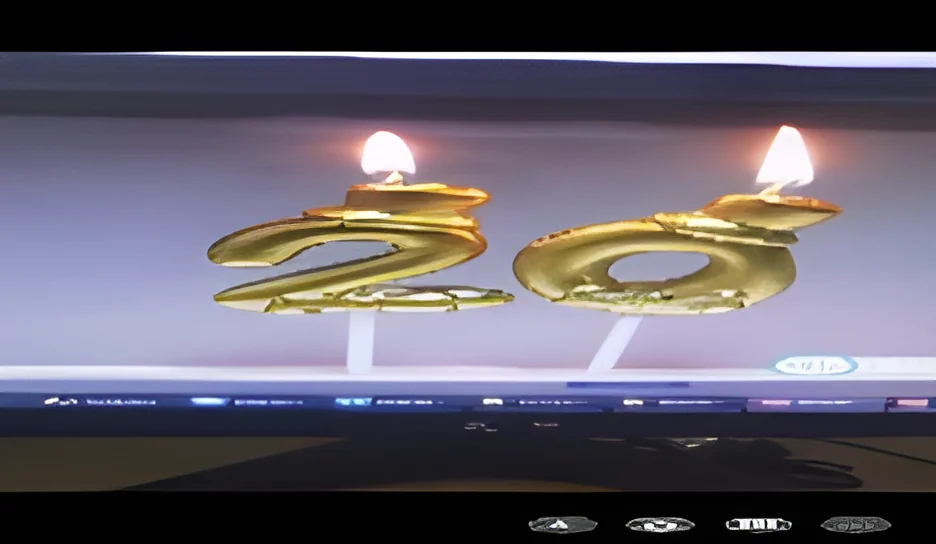 Top Hat Gold-plated Digital Card-drawing Candle