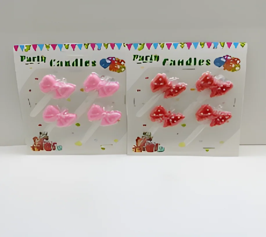 Birthday Candle – Blister Card Bow 4 Printing Points
