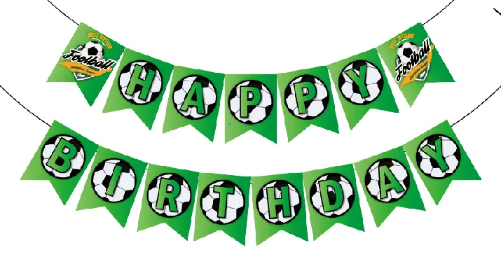 Soccer Happy Birthday Banner – 13 pcs