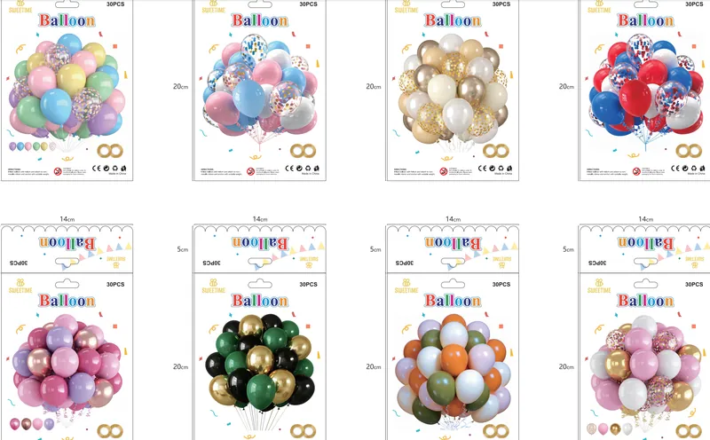 Latex Balloon Set – 30 pcs
