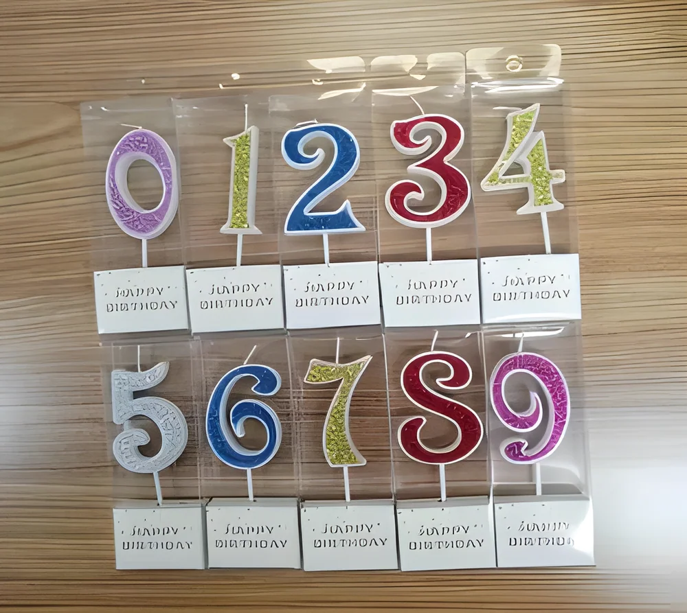 Number Candle – Big Numbers Whole White Powder (Pvc Box)