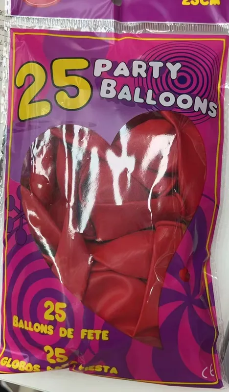 Solid Color Latex Balloons – 25 pcs