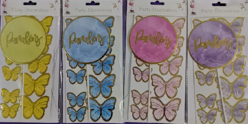 Butterfly Set Cake Topper – Style 9