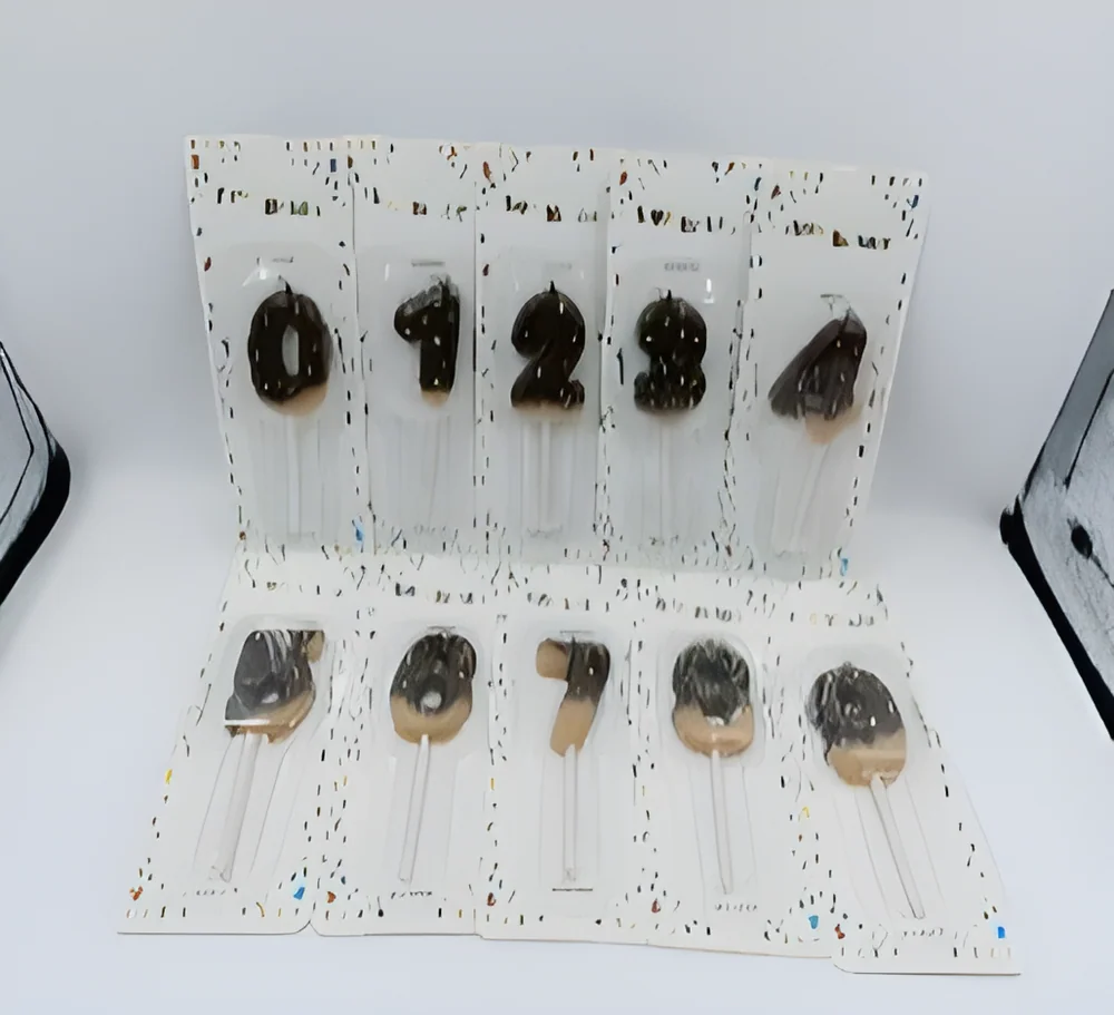 Number Candle – Chocolate Digital Card