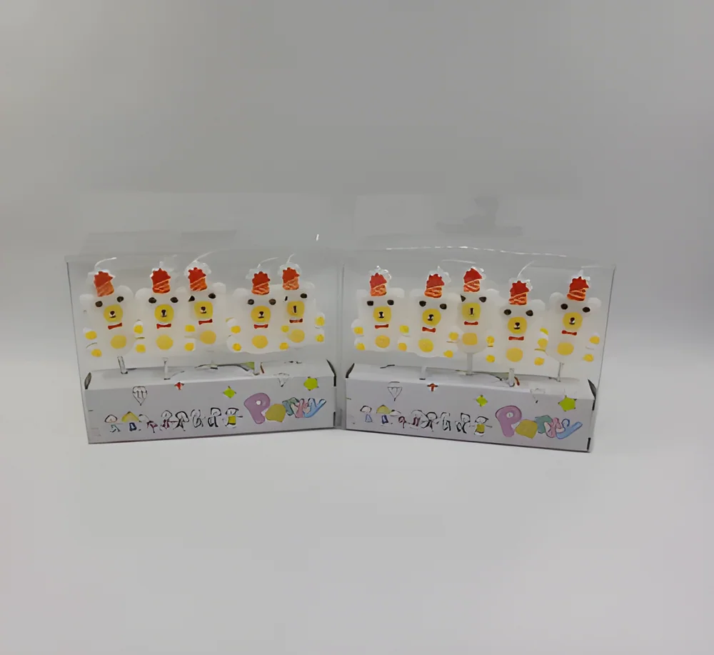 Birthday Candle – PVC Hug Bear (White)