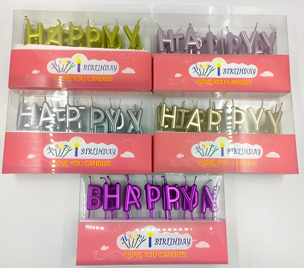 Birthday Candle – Pvc13 Letters Painted (Powder Box)