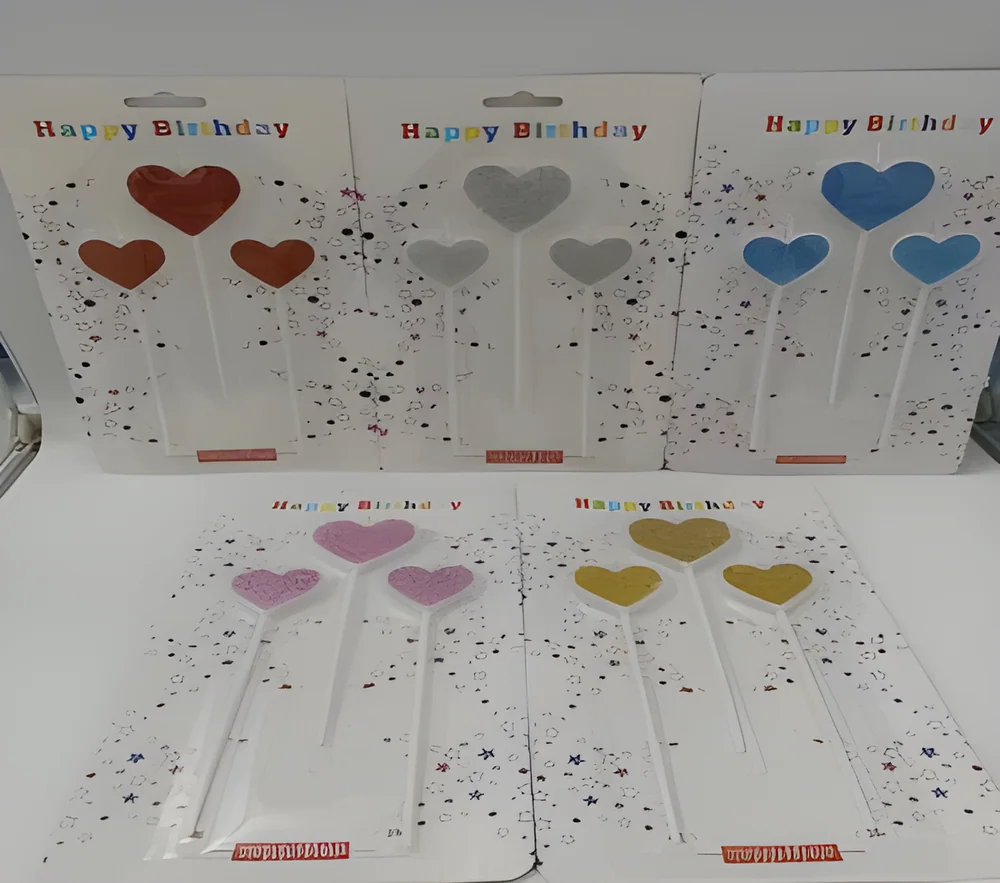 Birthday Candle – 3P Glitter Love
