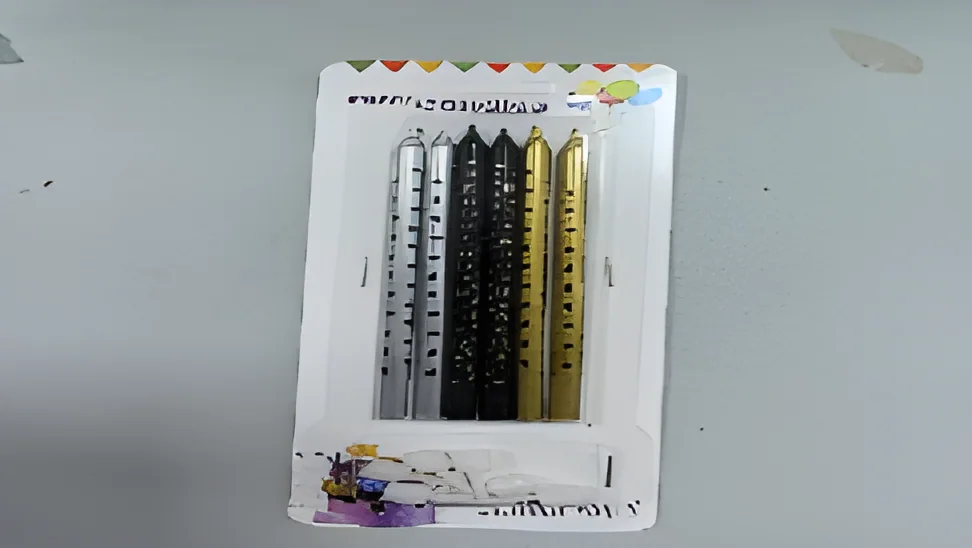 Birthday Candle – 6 Long Branches Separated Printing + Full Paint + Full Paint Printing