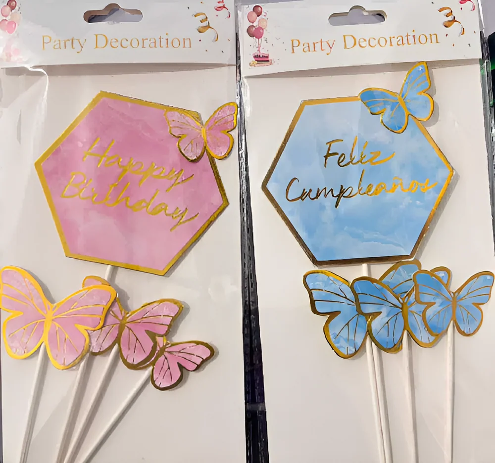 Feliz Cumpleaños Cake Topper – Style 13