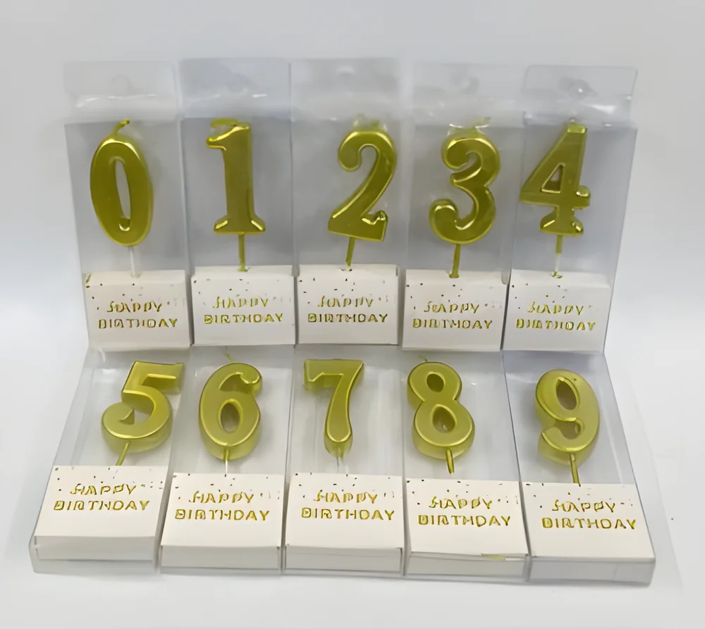Number Candle – New PVC Foam Painted Numbers