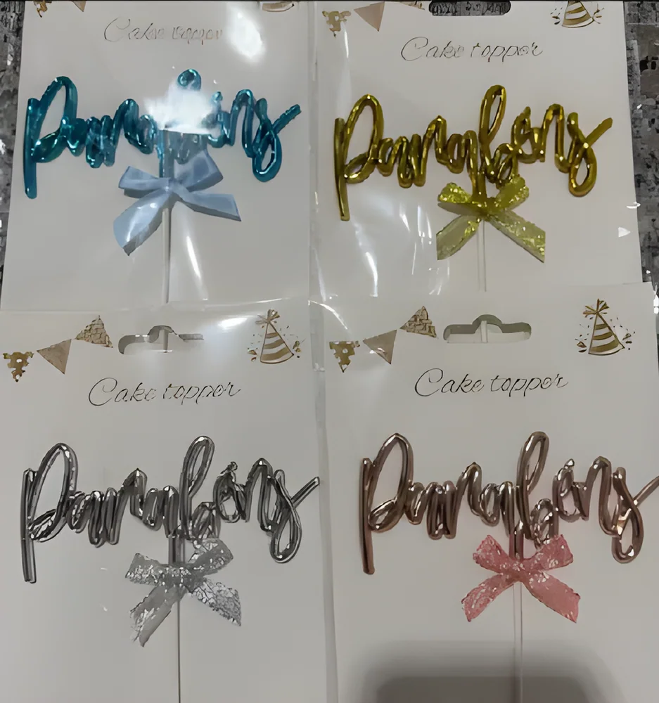 Parabéns (Portuguese) Cake Topper