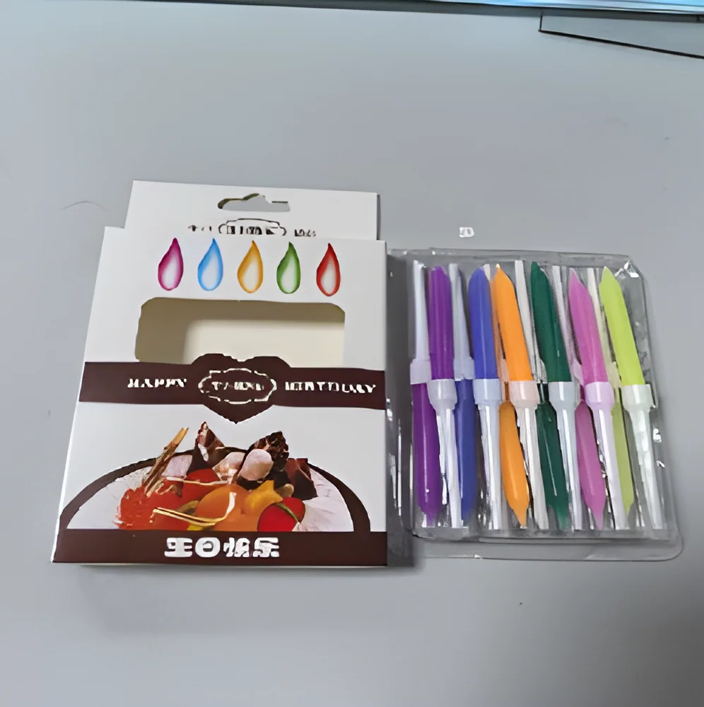 Birthday Candle – 12 Small Crystals in Box